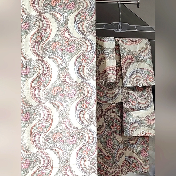 Louis Nichole Pompadour lined curtains 8 pcs - Picture 1 of 11